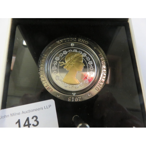 143 - 1 oz. Silver Proof New Zealand Dollar Coin