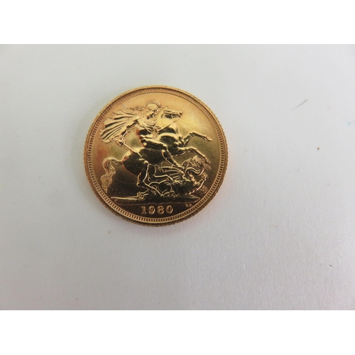 113 - 1980 Gold Sovereign