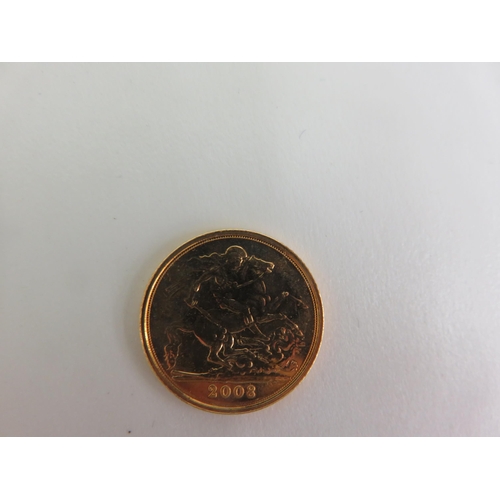 119 - 2008 Gold Half Sovereign