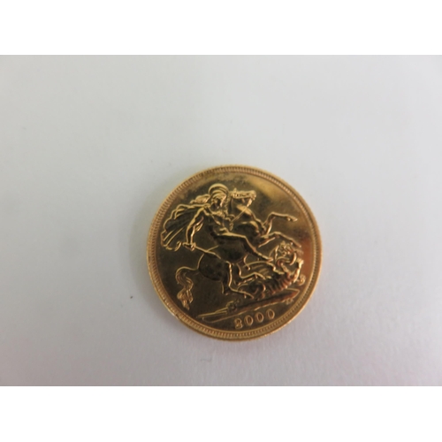 120 - Year 2000 Gold Sovereign