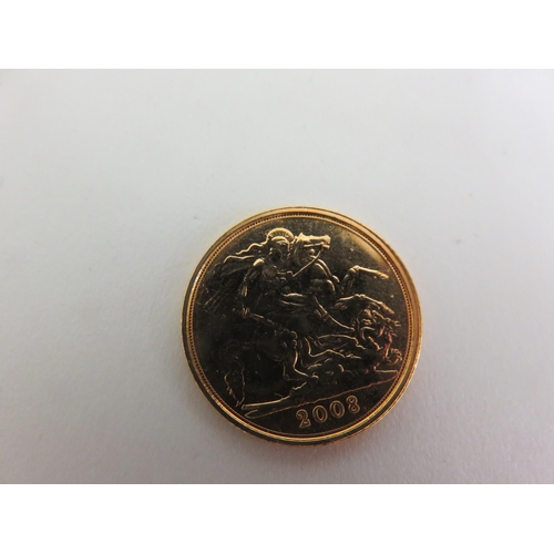 121 - 2008 Gold Half Sovereign