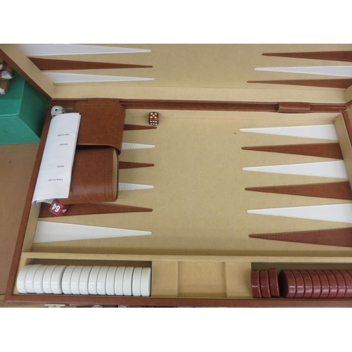 146 - Cased Backgammon Game