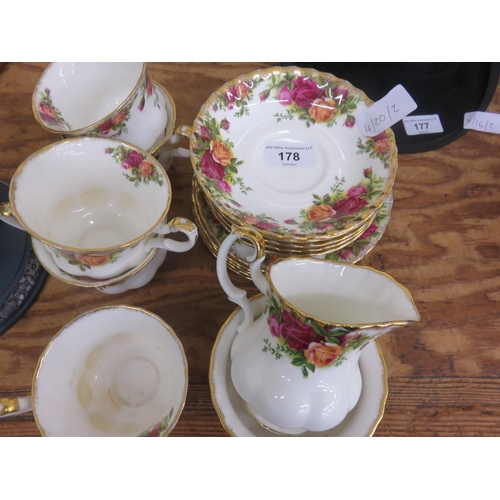 178 - Quantity of Royal Albert Country Roses Tea Ware