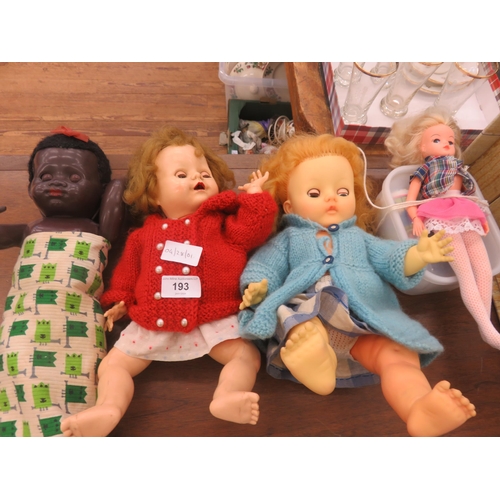 193 - Three Dolls and Cindy Doll with clothes