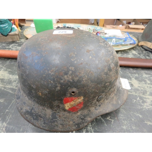 229 - M35 German World War 2 Stalhelm