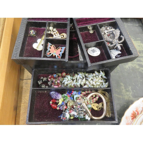 233 - Jewellery Box and Contents