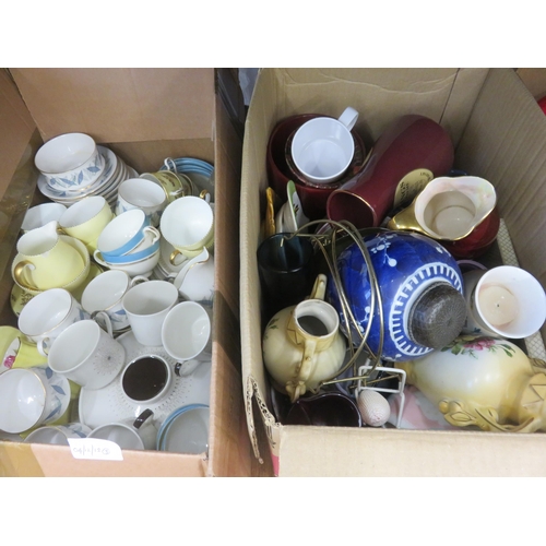 267 - Box of assorted Tea Sets and two boxes bric-a-brac