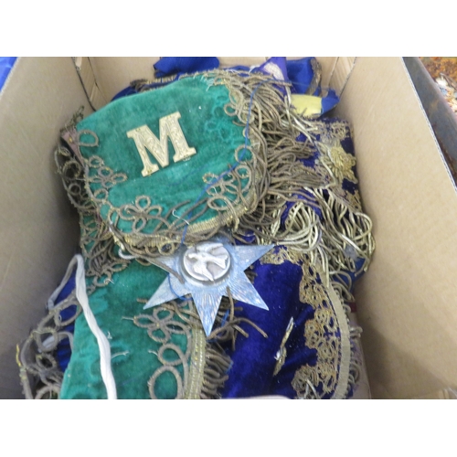 282 - Box with Masonic Sashes