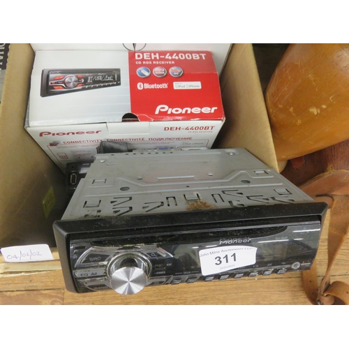 311 - Mercedes Benz Car Radio, Pioneer Car Radio and three Other Car Radios