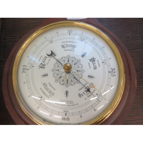 323 - Wooden Cased Barometer