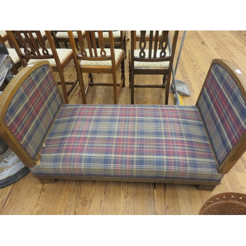 372 - Victorian Tartan Day Bed