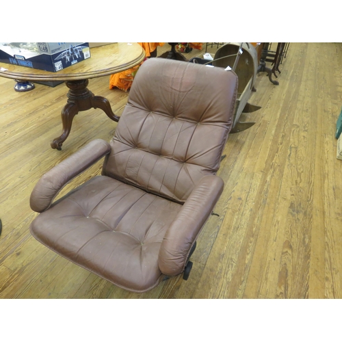 375 - Leather Stressless Chair