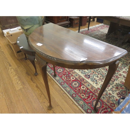 385 - Half Circle Hall Table