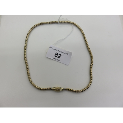 82 - Gilt Metal Articulated Snake Necklace