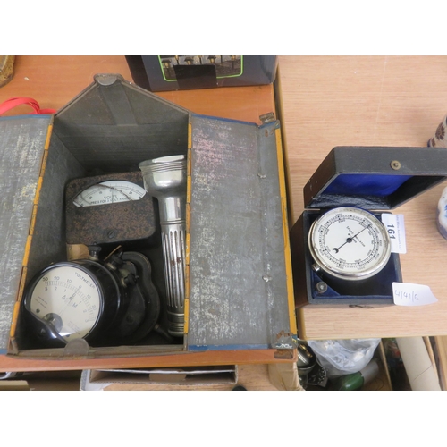 161 - Three Volt Meters, Torch and Speedometer