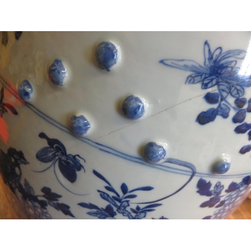 246 - Pair of Chinese Blue and White Garden Seats