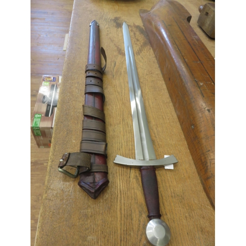 260 - Reproduction Medieval Sword with Scabbard and Belt