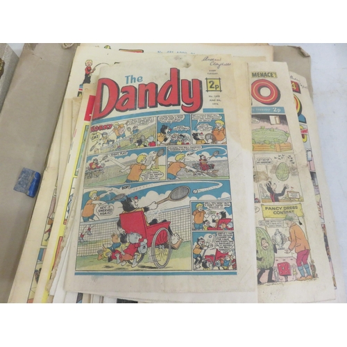 169 - Box of Old British Comics, Beano, Dandy, Eagle, Topper etc