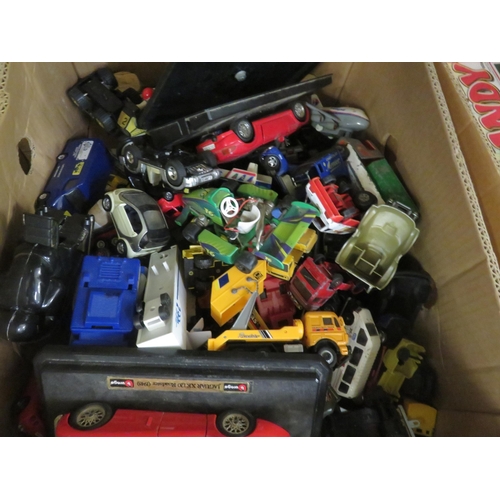 181 - Large box of assorted Model Cars, Trucks etc.