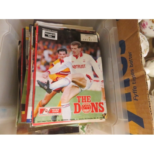 184 - Box of mixed Football Programmes