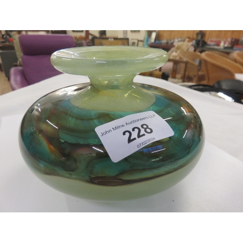 228 - Murano Squat Vase