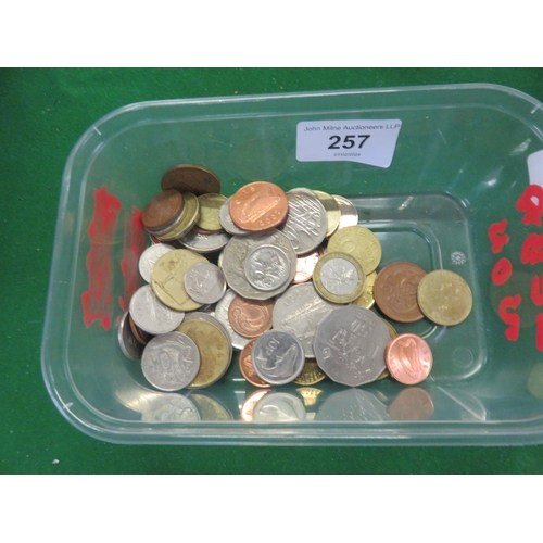 257 - Quantity of Mixed Coinage