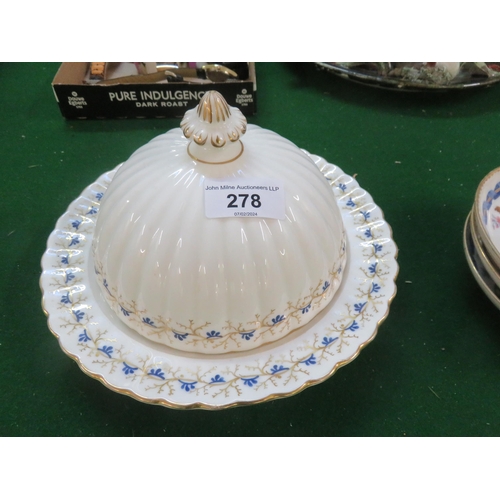 278 - Spode-Copeland Porcelain Muffin Dish and Lid - Circa 1850