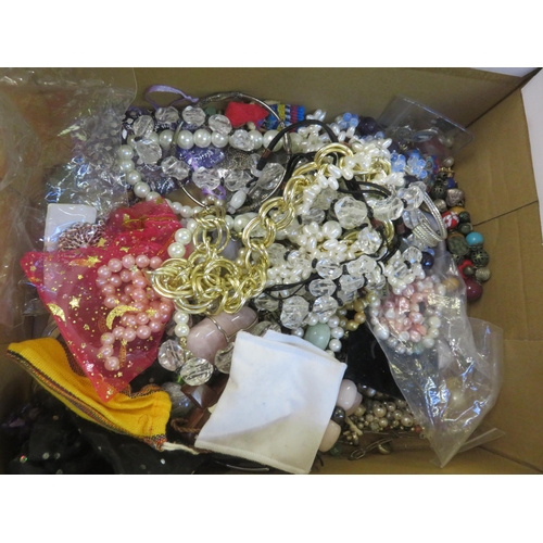 300 - Large Box of Assorted Costume Jewellery