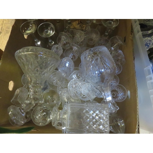 310 - Box of Glasses and Decanters