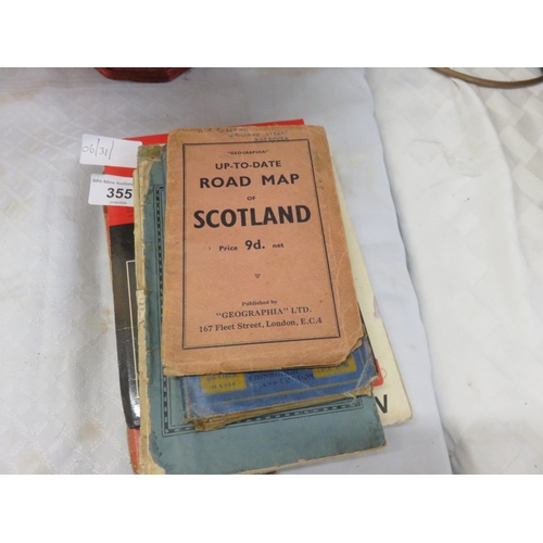 355 - Various Road Maps of Scotland