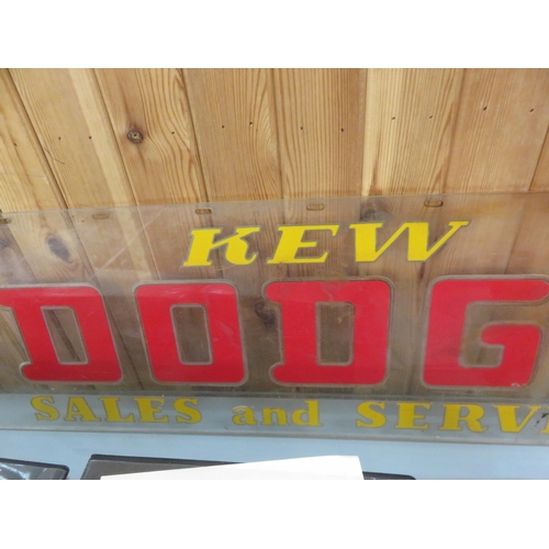 378 - Kew Dodge Plastic Sign