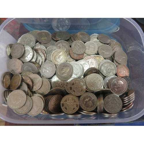 390 - Eight boxes of various Coins