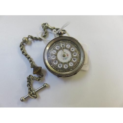 95 - Silver Ladies Pocket Watch