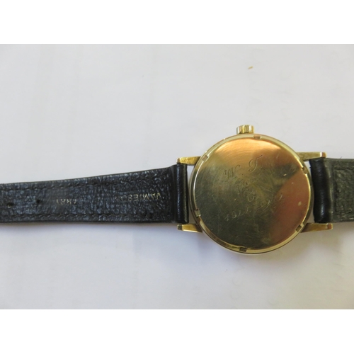 135 - Carrington Yellow Metal cased Wrist Watch