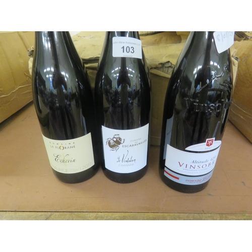 103 - Case of 12 2017  Wine Society Rhones Villages French Red Wines