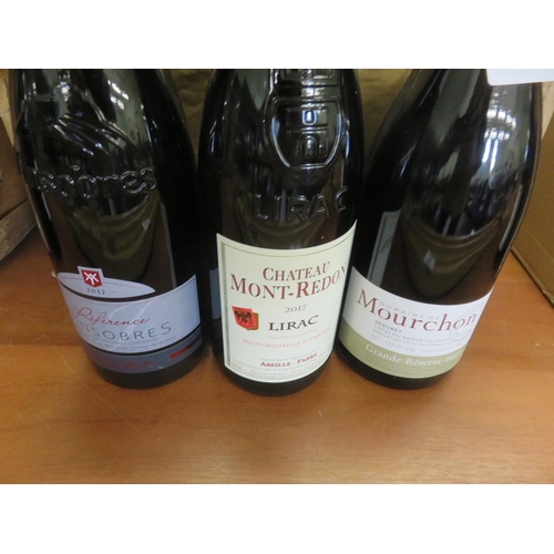 115 - Case containing 12 2017 Wine Society French Rhone Belles Red Wines