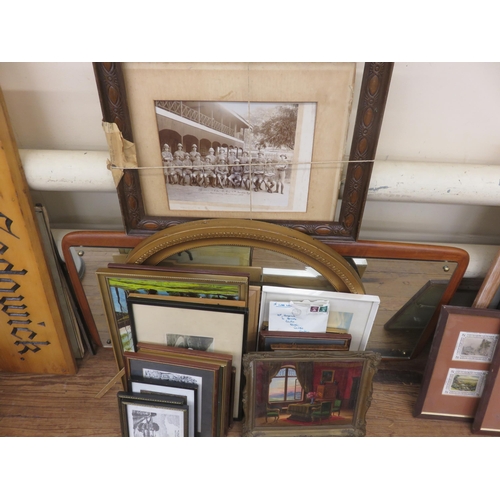 12 - Lot of Mirrors, Pictures and Prints