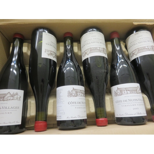 142 - Case of 6 Wine Society Cotes Du Nuites - Villages 2015 French  Red wine