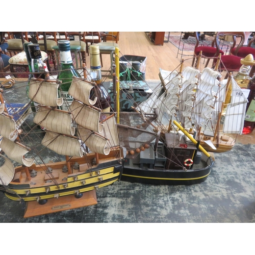 152 - Three Model Boats