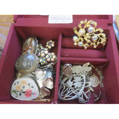 238 - Small Box of Costume Jewellery