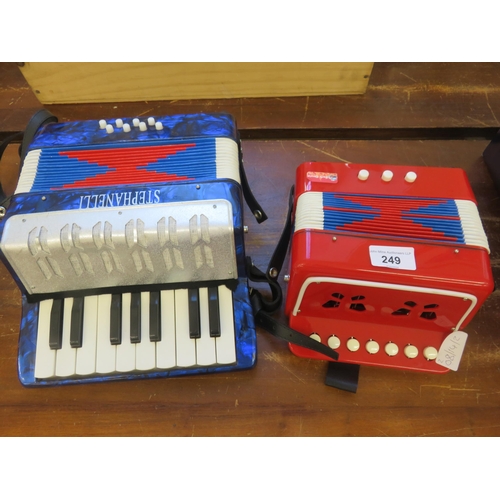 249 - Two Childrens Accordions