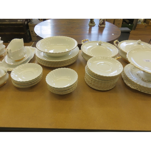 314 - Royal Albert Val D'or six piece tea and dinner service