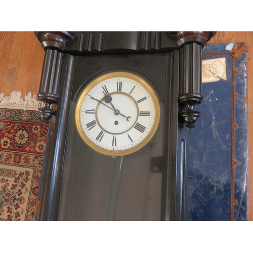 341 - Wooden Cased Wall Clock