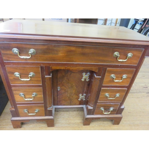 342 - Small Georgian Style Mahogany Kneehole Desk