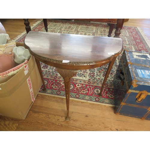 344 - Half Circle Hall Table