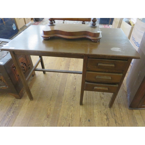 348 - Mid 20th Century Oak Writing Desk