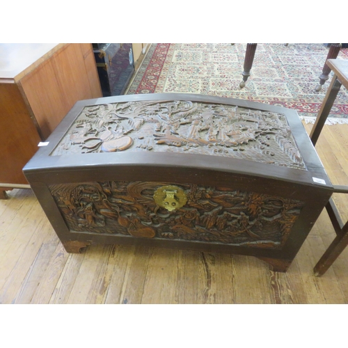 349 - Oriental Style Camphor Wood Chest