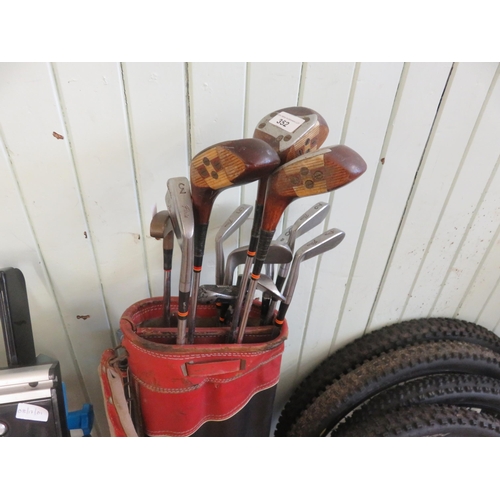 352 - Golf Clubs with bag