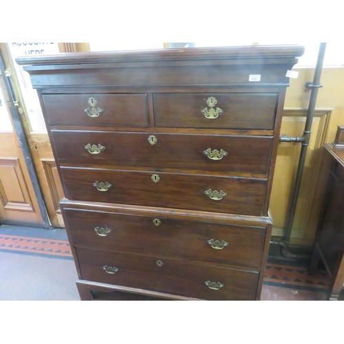 358 - Georgian Mahogany Chest on Chest