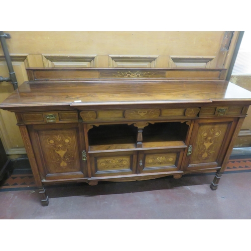 359 - Late Victorian/Edwardian Inlaid Rosewood Sideboard